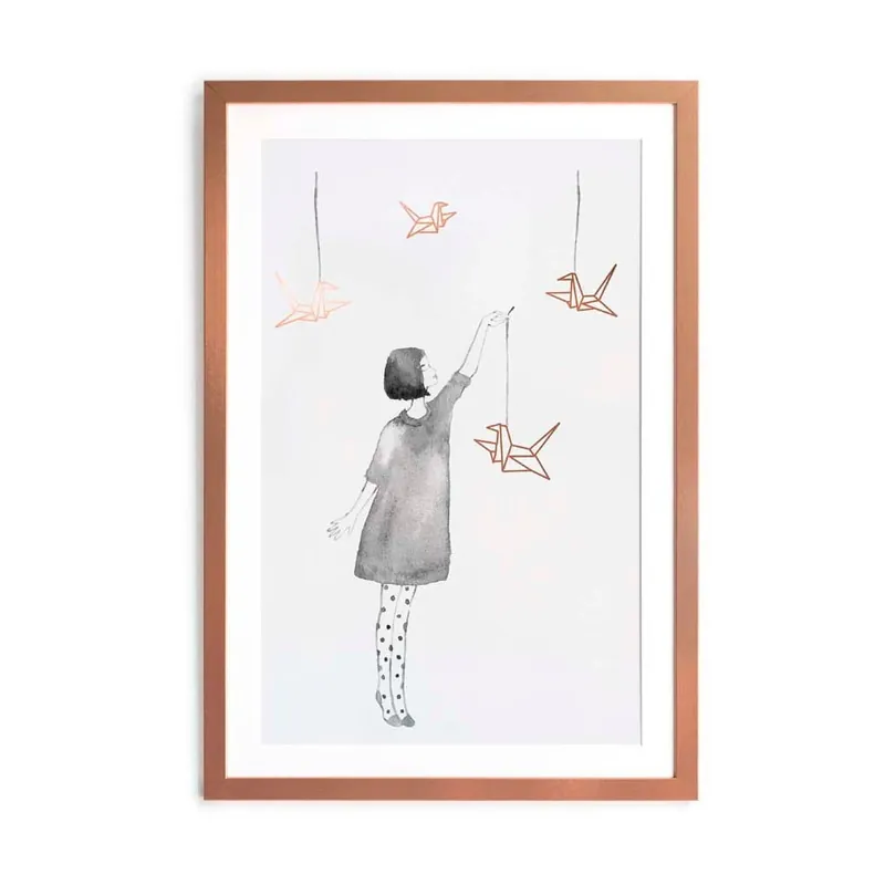 Plakat w ramie Little Nice Things Pajaritas, 40x60 cm Bonami Ostatnia szansa
