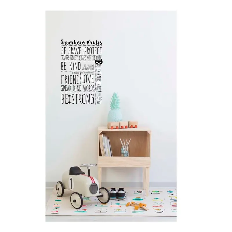 Oferta Winylowa naklejka na ścianę Little Nice Things Rules Bonami