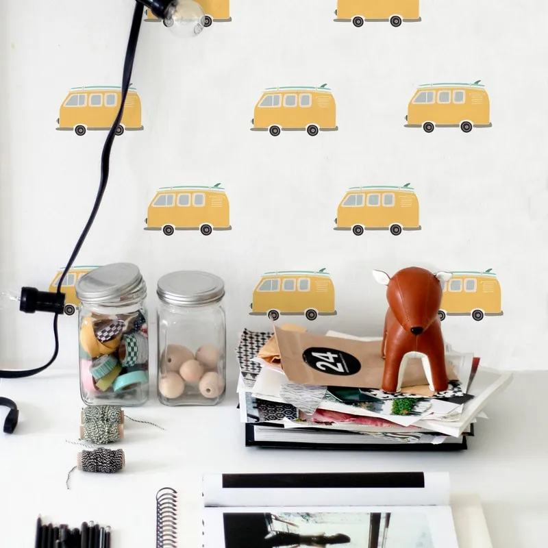 Winylowa naklejka na ścianę Little Nice Things Playroom Wagon Bonami Nowość