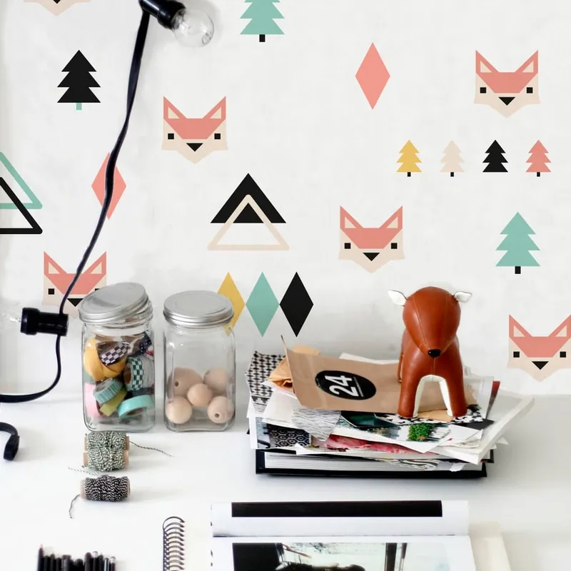 Winylowa naklejka na ścianę Little Nice Things Foxes Bonami Tylko do końca tygodnia