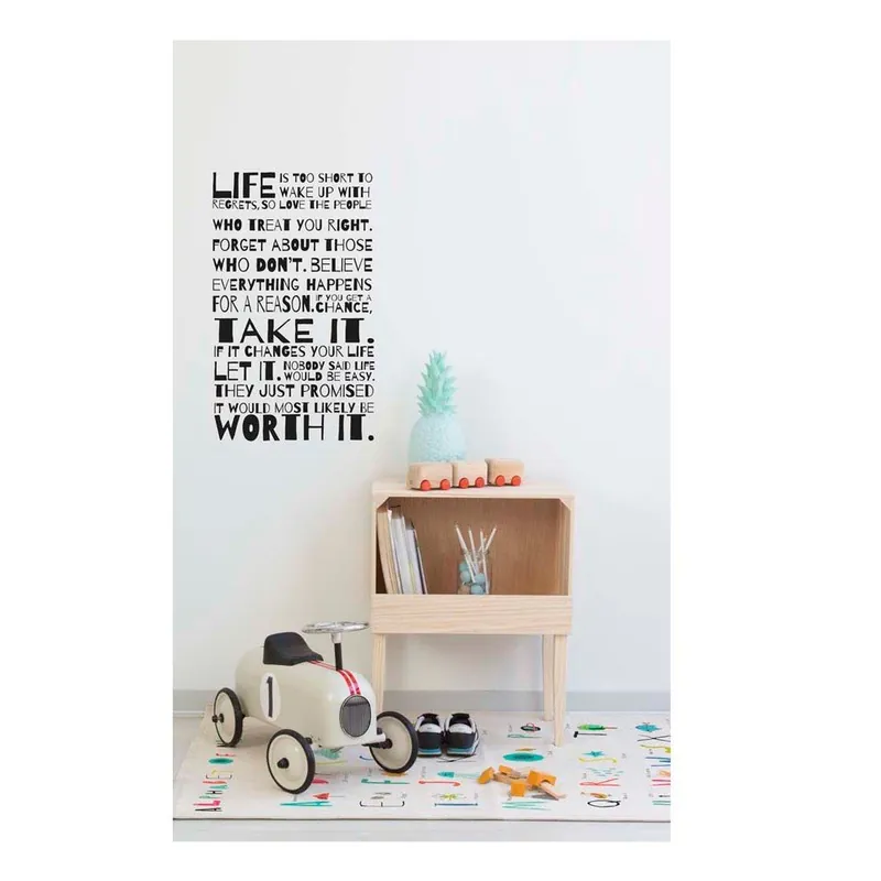 Winylowa naklejka na ścianę Little Nice Things Life Bonami Obniżka ceny