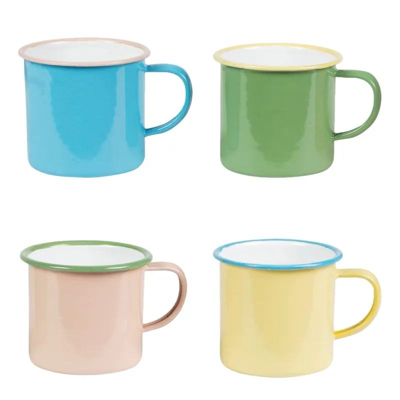 Zestaw 4 kubków emaliowanych Sass & Belle Two Tone Bonami Bestseller