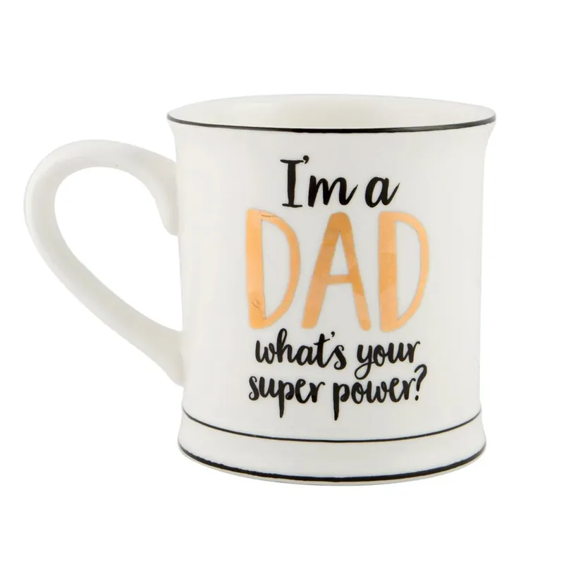 Wyjątkowa oferta Porcelanowy kubek Sass & Belle Super Dad, 400 ml Bonami