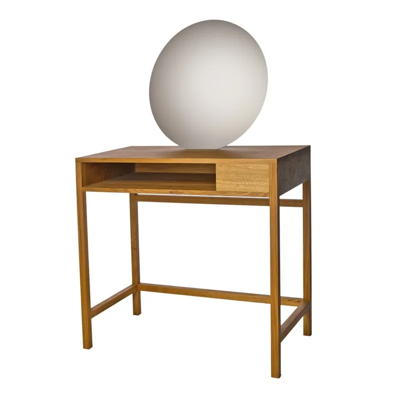 Toaletka z lustrem z drewna dębowego pols potten Mirror Mirror Bonami Oferta
