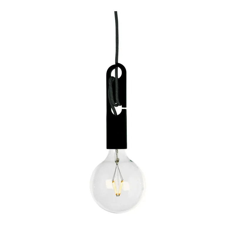 Czarna lampa wisząca pols potten Wickle Bonami Bezpieczna płatność