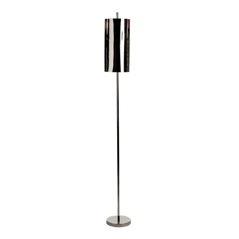 Cena promocyjna Stalowa lampa stojąca w barwie srebra Pols Potten Cilinder Bonami