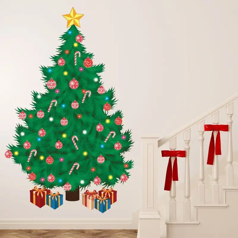 Naklejka na ścianę Walplus Traditional Christmas Tree Bonami Taniej