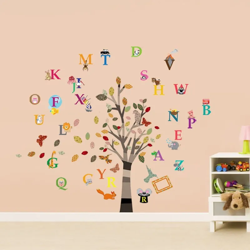 Naklejka WALPLUS Colorful Photo with Alphabet Bonami Premium