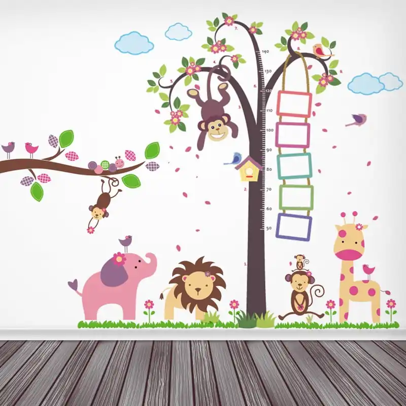 Najlepsza cena Naklejka WALPLUS Animals with Monkey Bonami