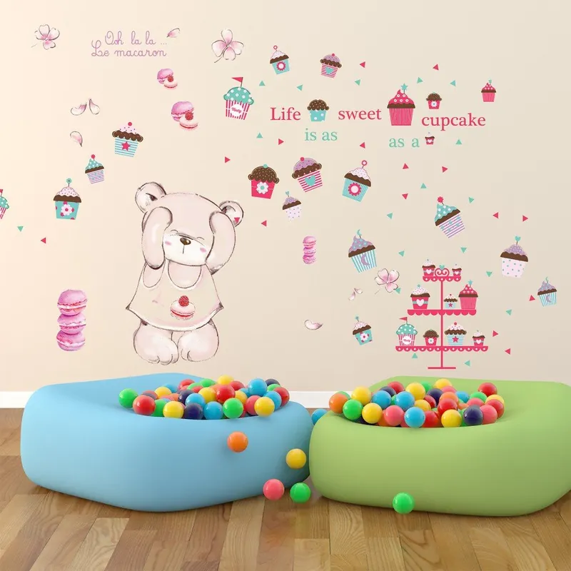 Naklejka WALPLUS Life is a Sweet Cupcake Bonami Promocja