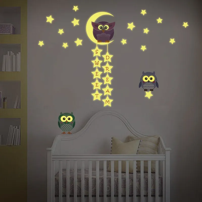 Tani Naklejka WALPLUS Owl Tree Star Bonami
