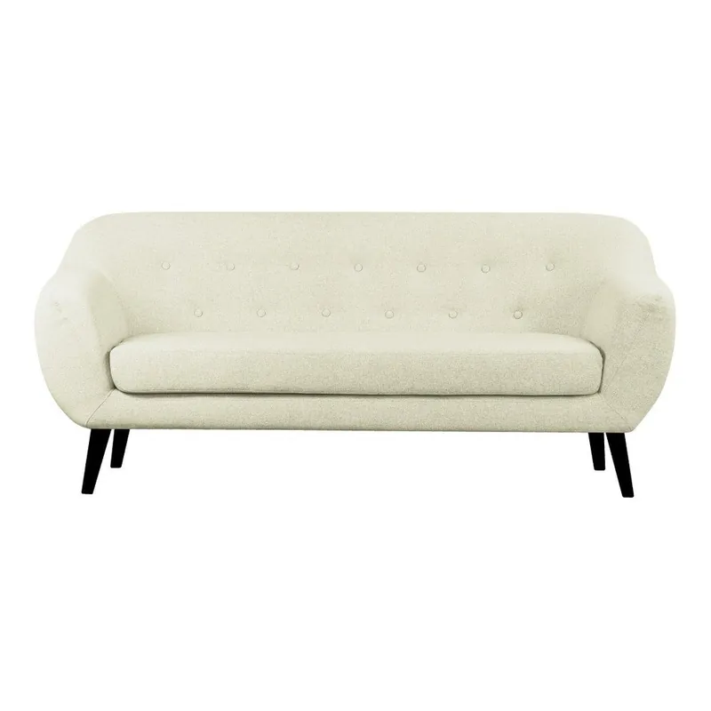 Beżowa sofa 3-osobowa z czarnymi nogami Scandizen Lola Bonami Obniżka ceny