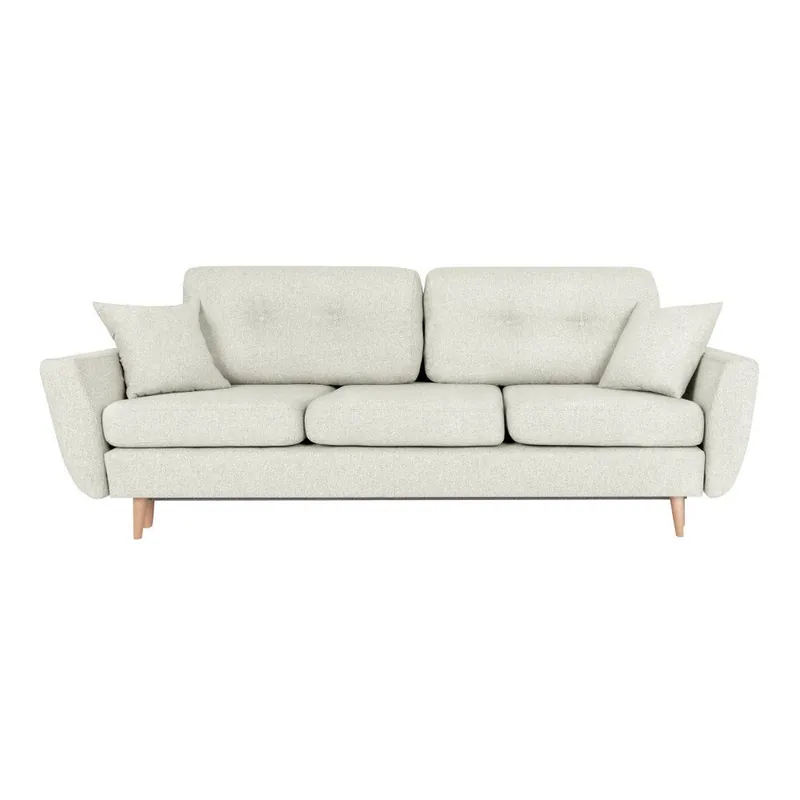 Beżowa rozkładana sofa 3-osobowa Scandizen Rita Bonami Zamów teraz