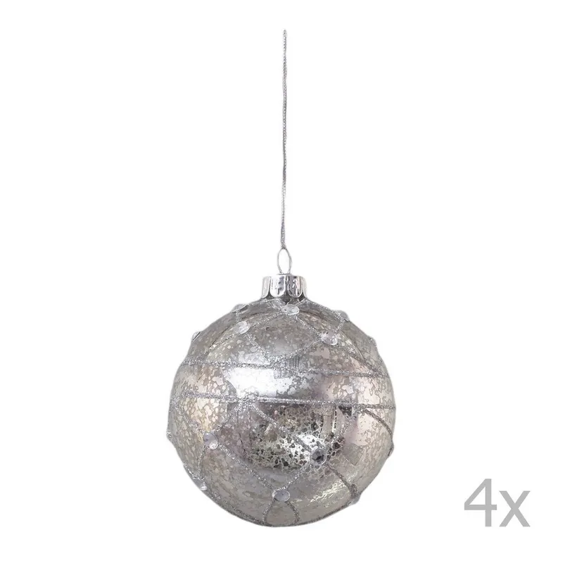Darmowy zwrot Zestaw 4 bombek Ego Dekor, szer. 8 cm Bonami