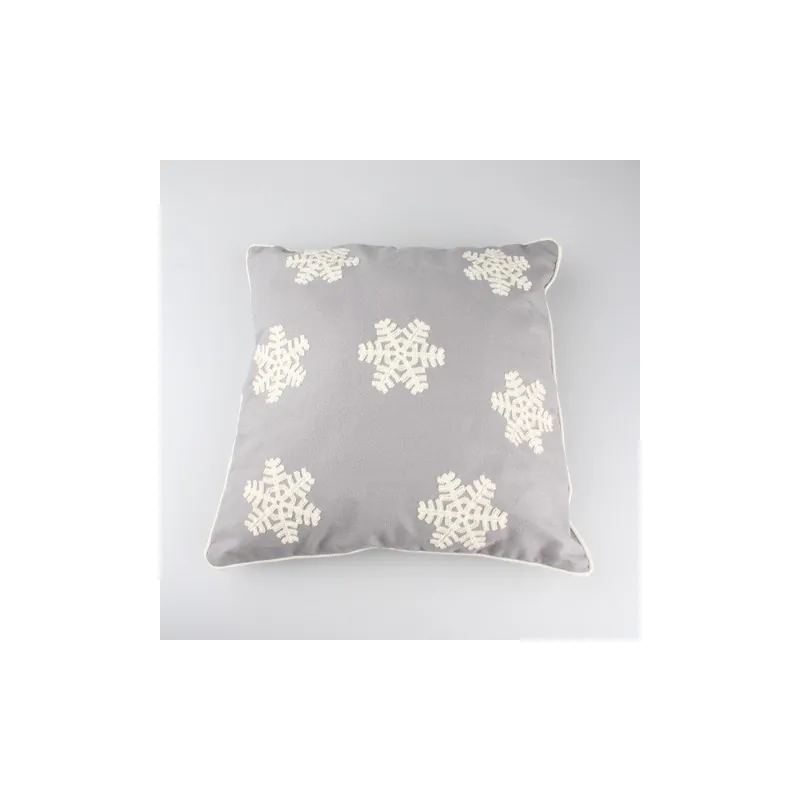 Bezpieczna płatność Szara poszewka na poduszkę Dakls Snowflake, 40x40 cm Bonami
