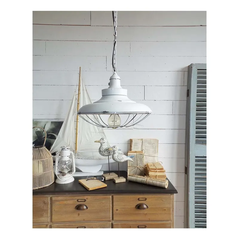 Biała lampa wisząca Orchidea Milano Old Bonami Zniżka