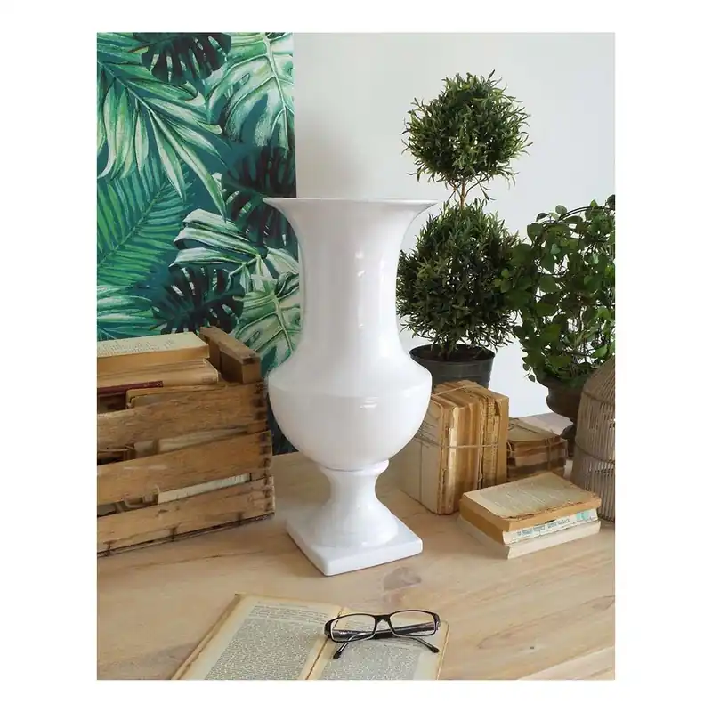 Biały wysoki wazon ceramiczny Orchidea Milano Luxury, 50 cm Bonami Premium