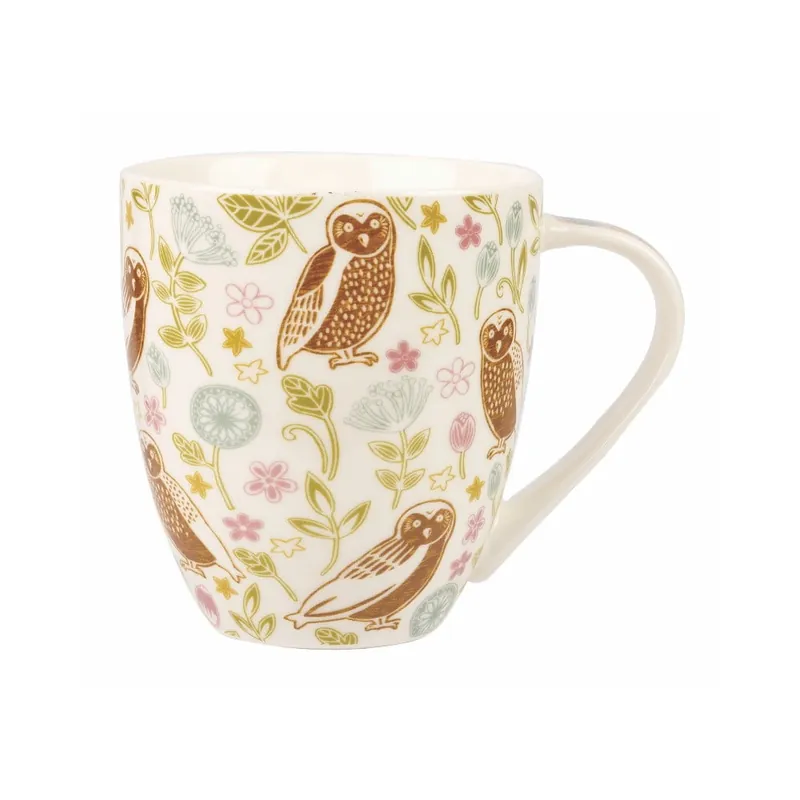 Do wyczerpania zapasów Kolorowy kubek porcelanowy Churchill Forest Owls, 500 ml Bonami