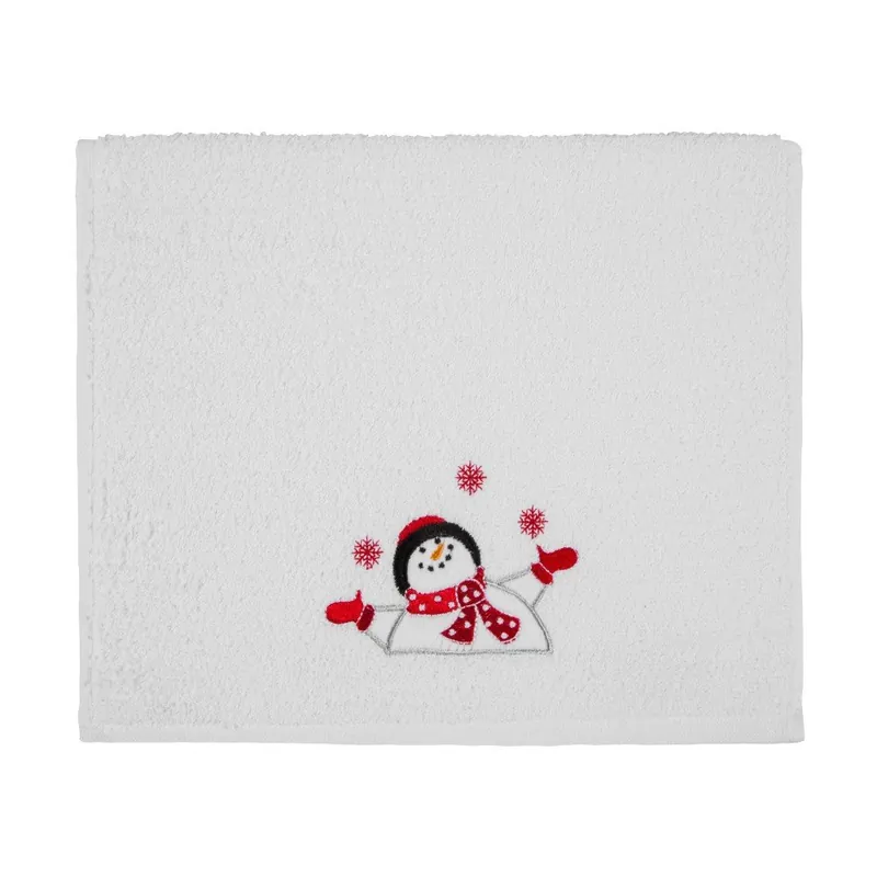 Bezpieczna płatność Ręcznik Christmas Happy White, 30x50 cm Bonami