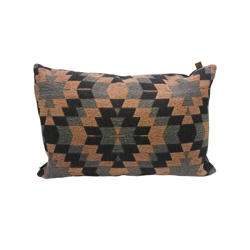 Sprawdź teraz Poduszka Overseas Kelim Blush Anthracite, 60x40 cm Bonami