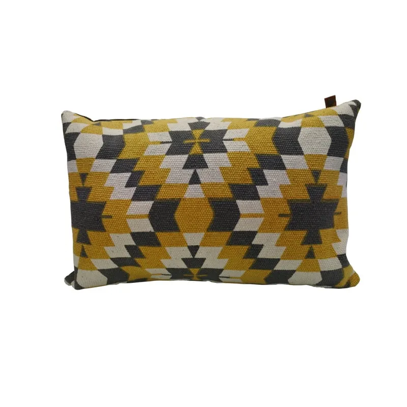 Nie przegap Poduszka Overseas Kelim Ochre Anthracite, 60x40 cm Bonami