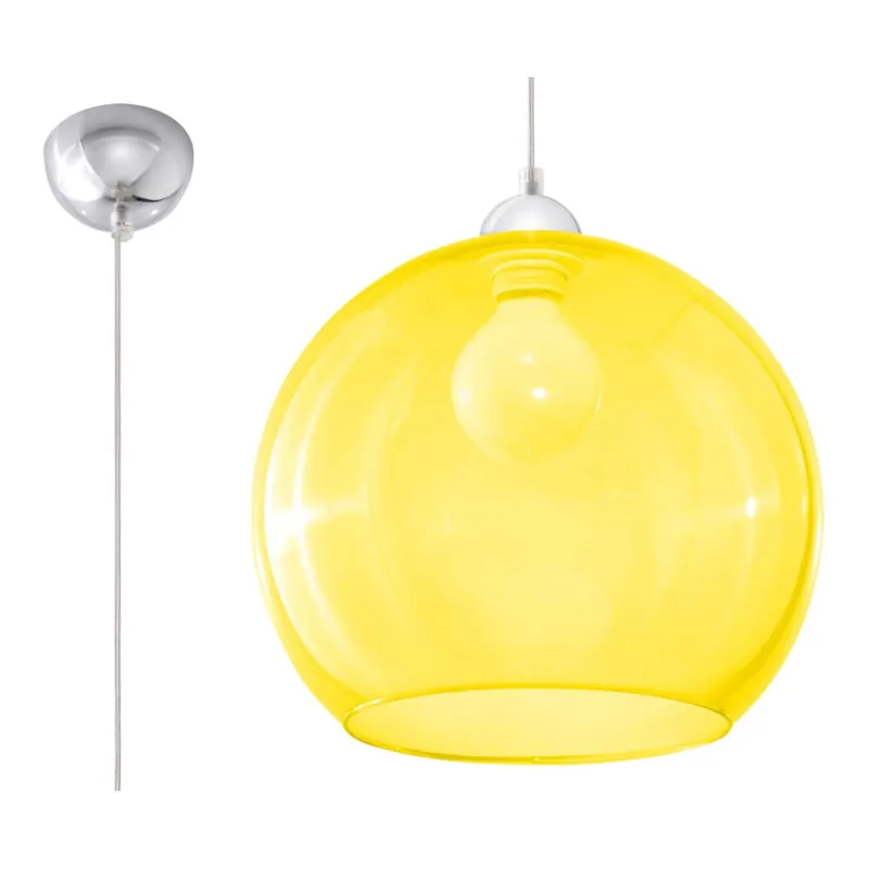 Ekspresowa dostawa Żółta lampa wisząca Sollux Bilbao Bonami