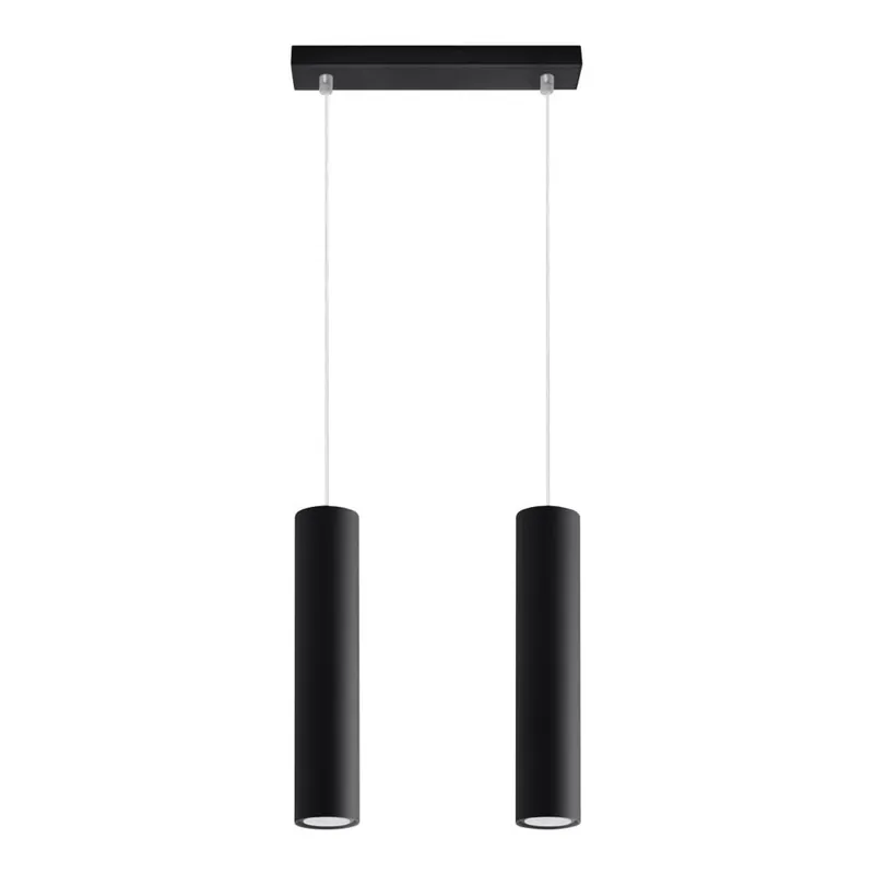 Czarna metalowa lampa wisząca Castro – Sollux Bonami Bezpieczne zakupy