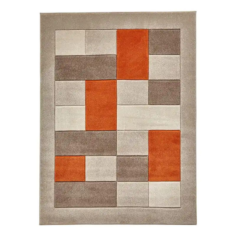 Tylko do końca tygodnia Szaro-pomarańczowy dywan Think Rugs Matrix, 60x120 cm Bonami