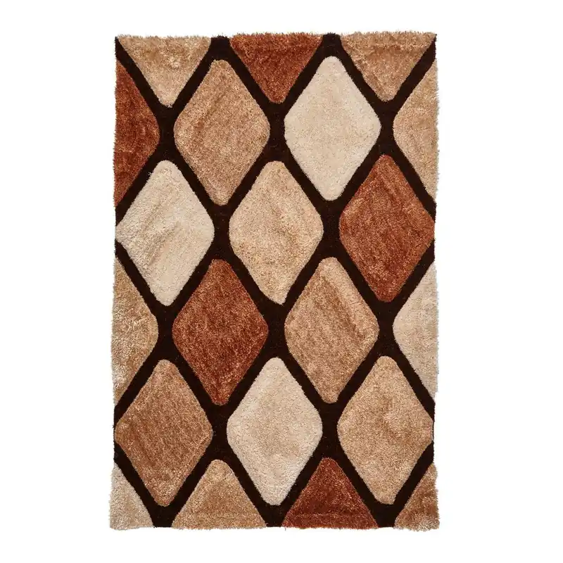Brązowy dywan w romby Think Rugs Noble House, 120x170 cm Bonami Oferta limitowana