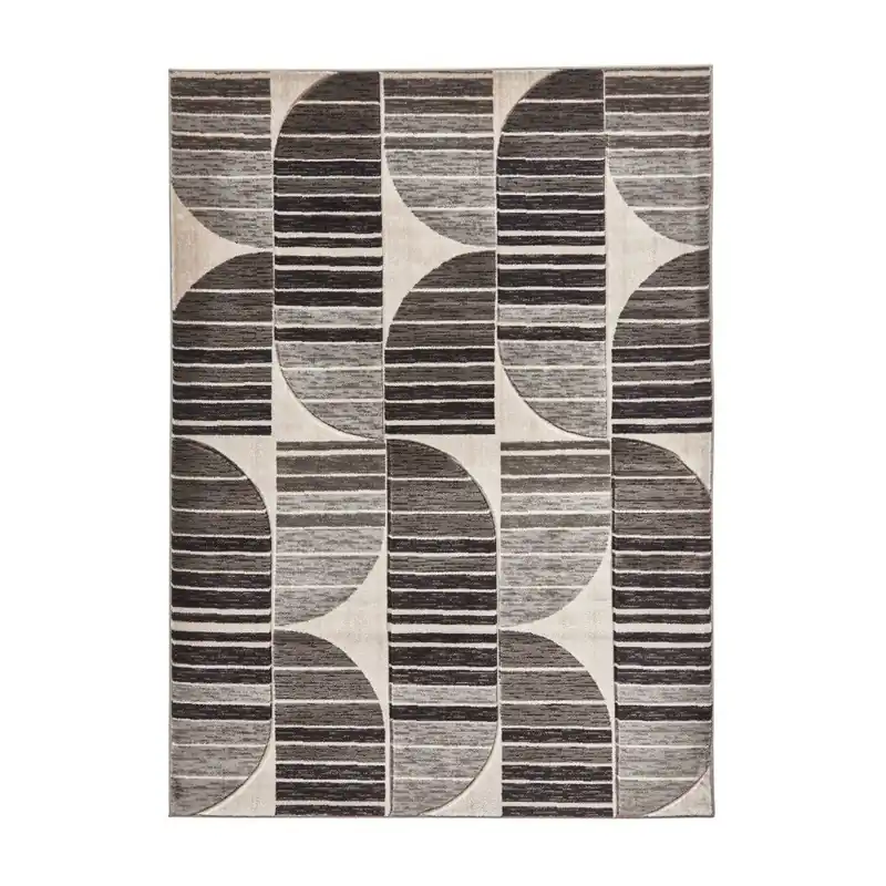 Wyjątkowa oferta Szary dywan we wzory Think Rugs Pembroke, 80x150 cm Bonami