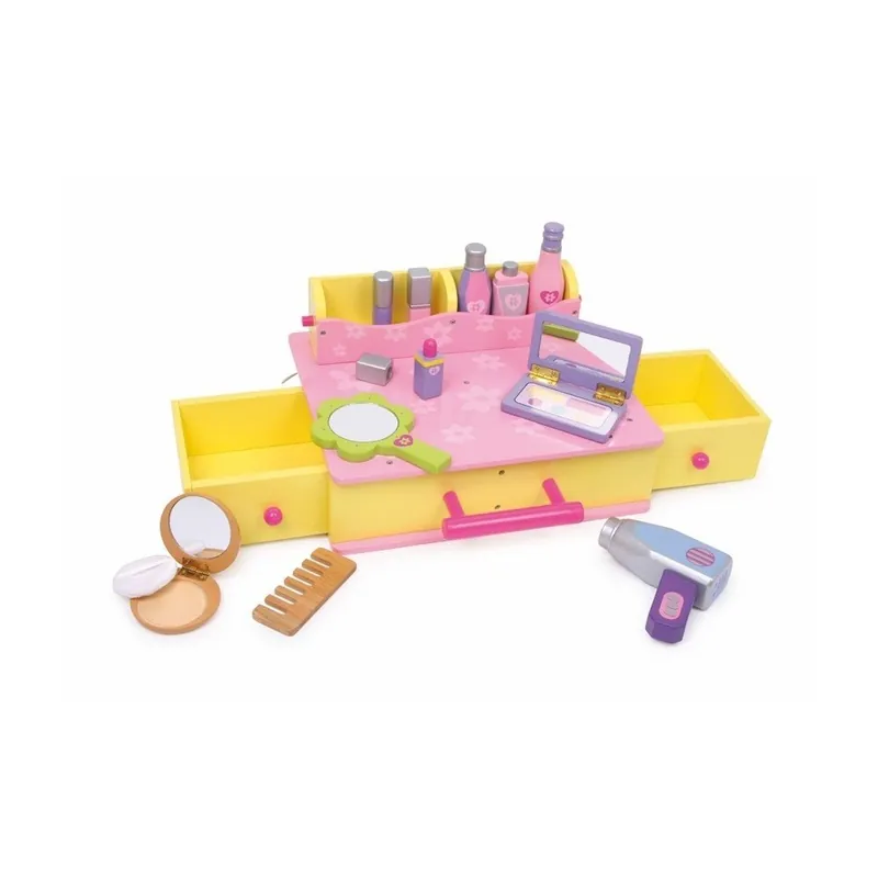 Dostępne od ręki Drewniany kuferek kosmetyczny dla dzieci Legler Beauty Bonami