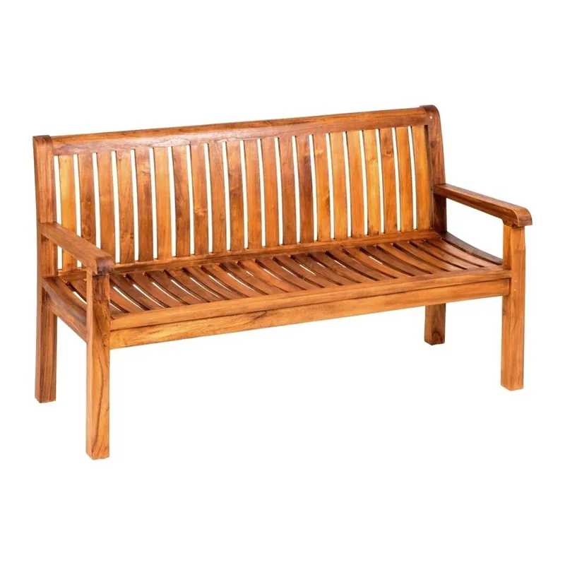 Ławka ogrodowa z drewna tekowego Massive Home Paolo, dł. 150 cm Bonami Bestseller