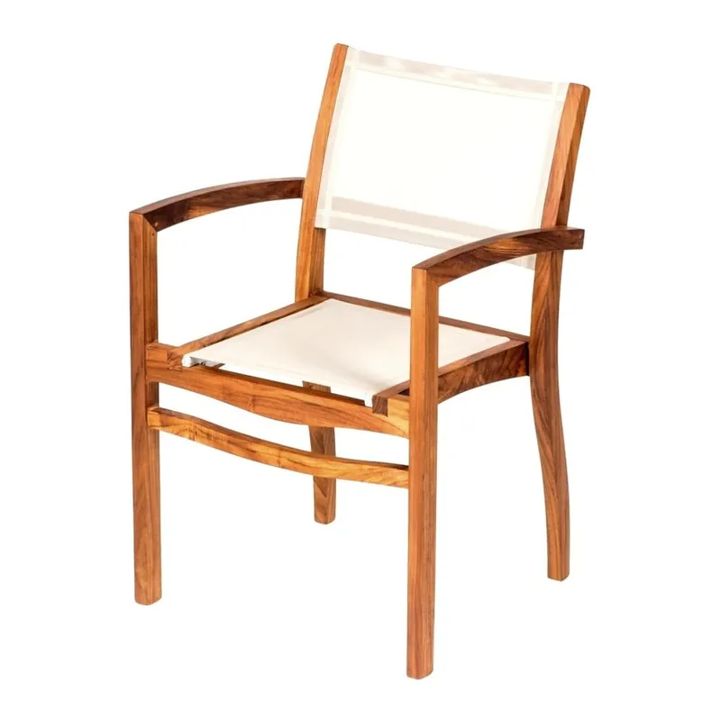 Krzesło ogrodowe z drewna tekowego Massive Home Anaisa Bonami Oferta czasowa