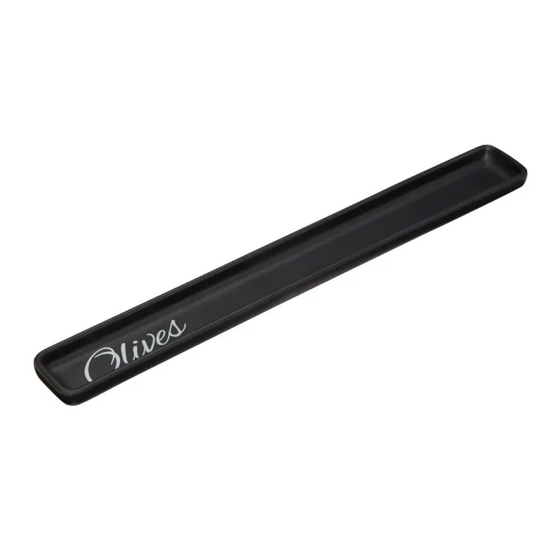 Czarny półmisek kamionkowy na oliwki Premier Housewares, dł. 34 cm Bonami Niska cena