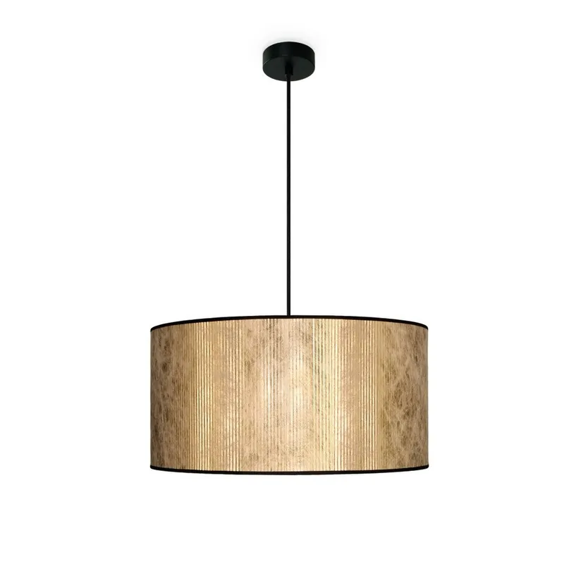 Lampa wisząca w kolorze miedzi z czarnym kablem Bulb Attack Tres, ⌀ 50 cm Bonami Dostępne od ręki