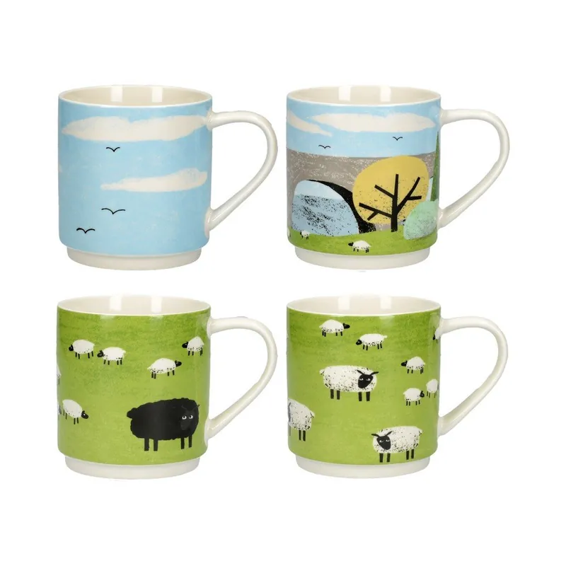 Zestaw 4 kubków porcelanowych Creative Tops Bonami Dodaj do koszyka