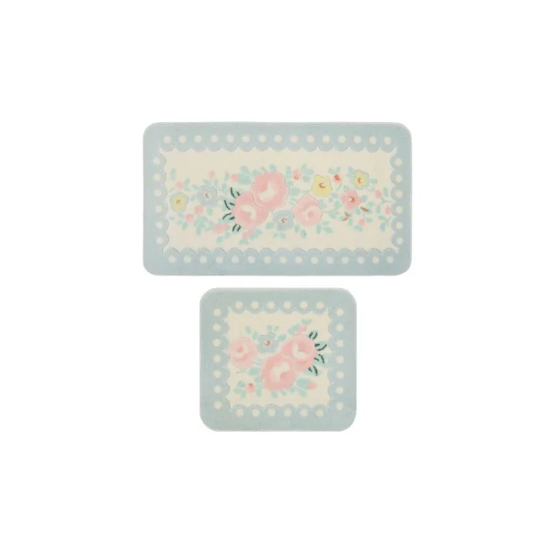 Bezpieczna płatność Zestaw 2 dywaników łazienkowych Confetti Bathmats Serenity Blue Bonami