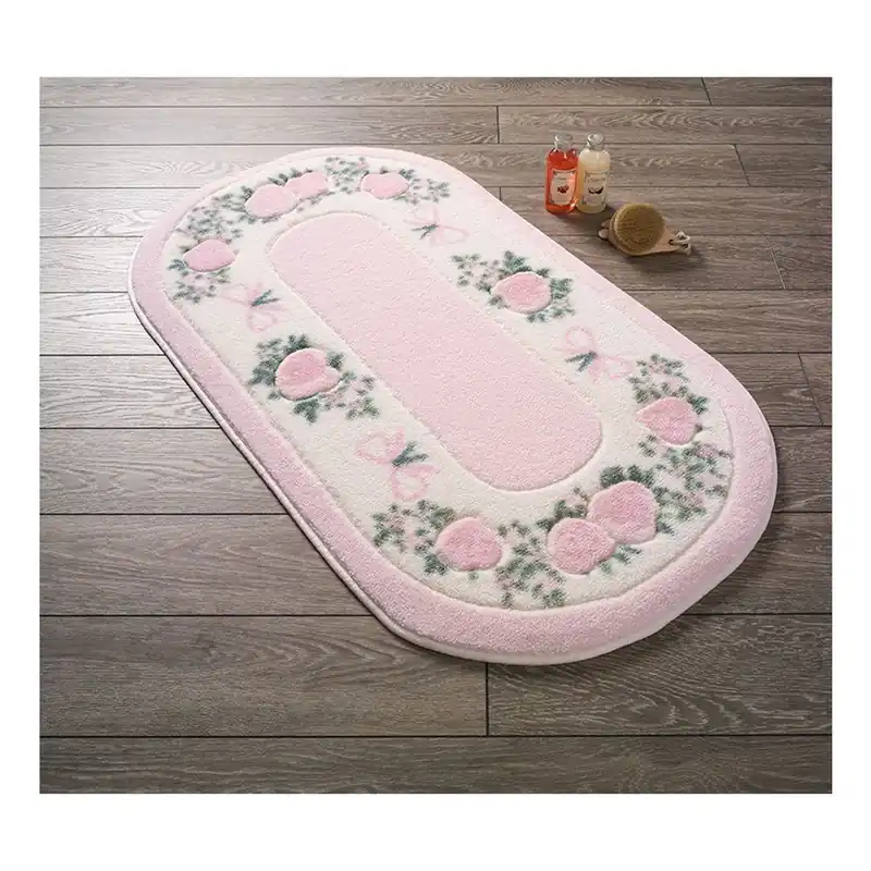 Dywanik łazienkowy Confetti Bathmats Rose Frame Pink, 50x57 cm Bonami Oferta limitowana