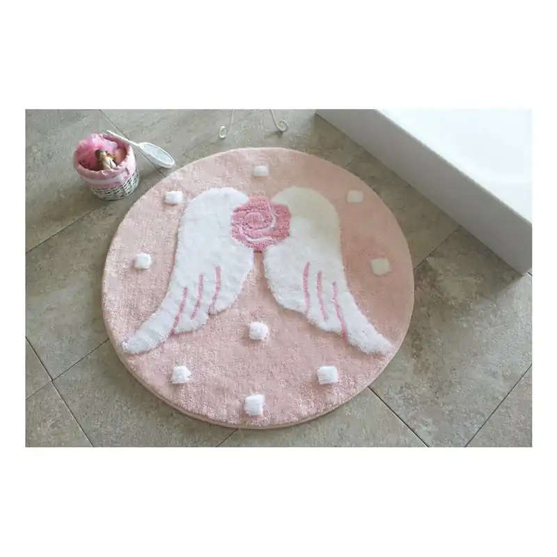 Dywanik łazienkowy Melek Pink, Ø 90 cm Bonami Ostatnie sztuki