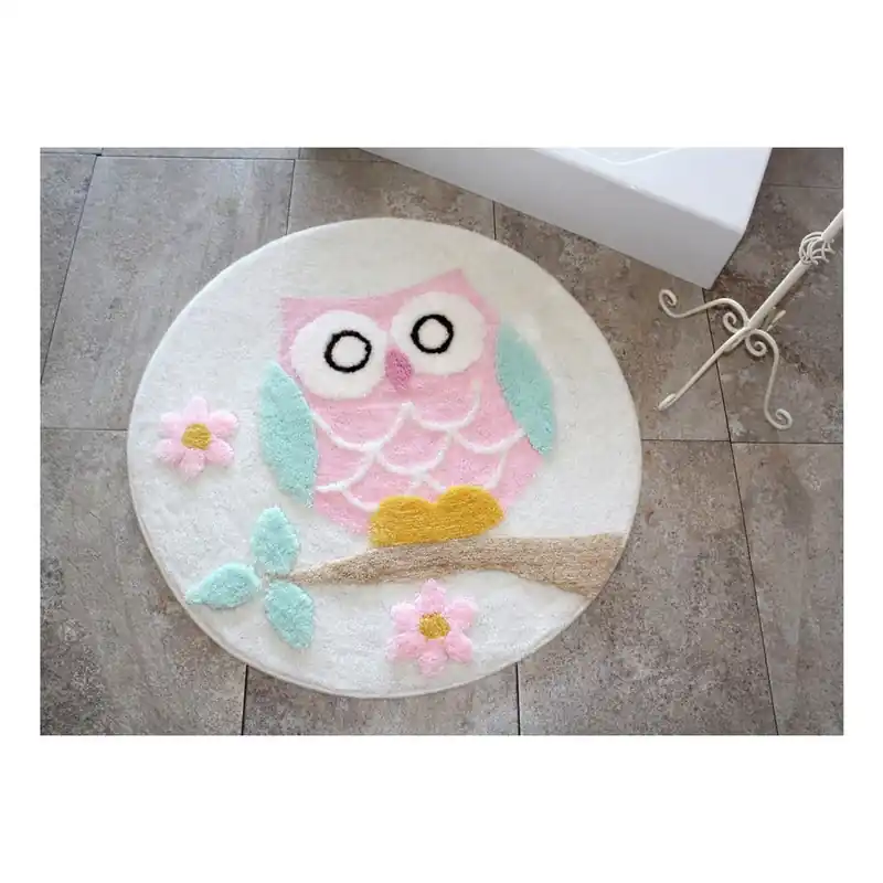 Dywanik łazienkowy Alessia Owl Ecru, Ø 90 cm Bonami Zamów teraz