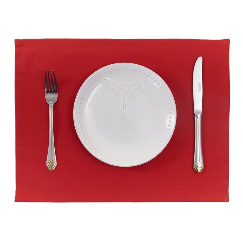 Zestaw 2 czerwonych mat stołowych Mike & Co. NEW YORK Plain Red, 33x45 cm Bonami Kup teraz