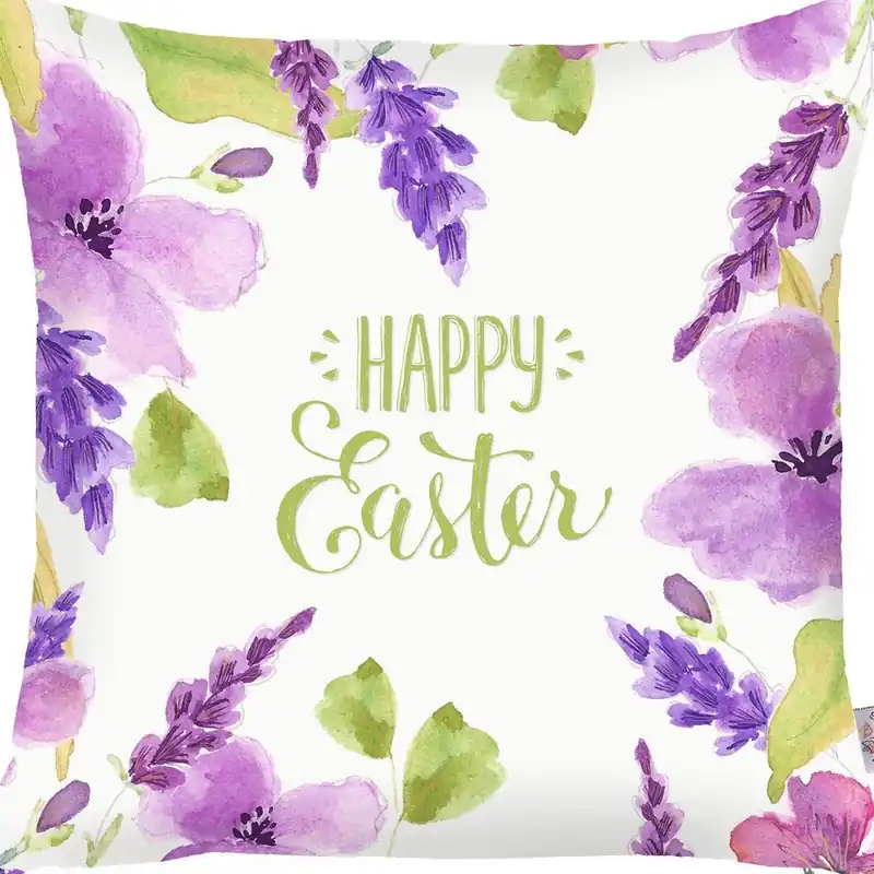 Sprawdź teraz Poszewka na poduszkę Apolena Happy Easter Flowers, 43x43 cm Bonami