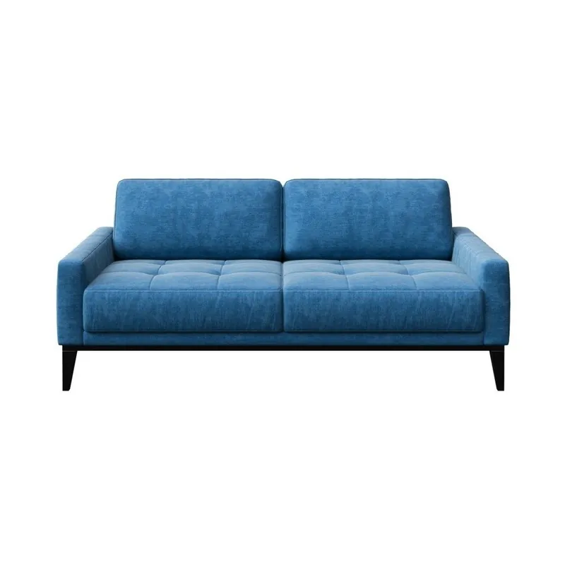 Niebieska sofa 2-osobowa z drewnianymi nogami MESONICA Musso Tufted Bonami Rabat