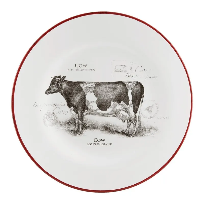 Oferta limitowana Talerz Clayre & Eef Cow, ⌀ 20 cm Bonami
