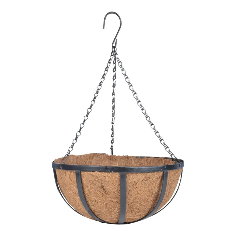 Bezpieczne zakupy Koszyk wiszący z doniczką z włókna kokosowego Esschert Design Gordes, ⌀ 35,5 cm Bonami