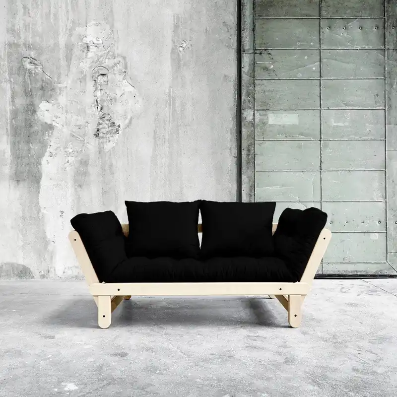 Sofa rozkładana Karup Beat Natural/Black Bonami Hit sprzedaży