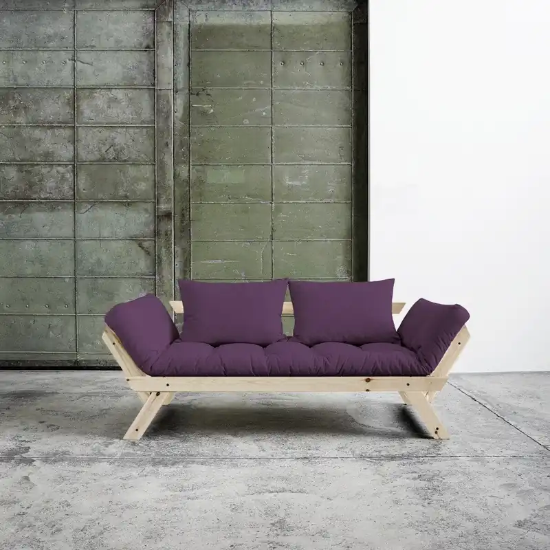 Sofa rozkładana Karup Bebop Natural/Purple Bonami Ograniczona ilość