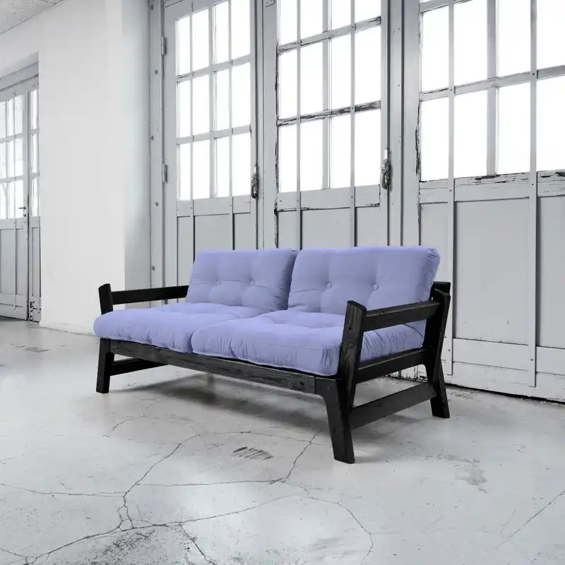 Sofa rozkładana Karup Step Black/Blue Breeze Bonami Oferta