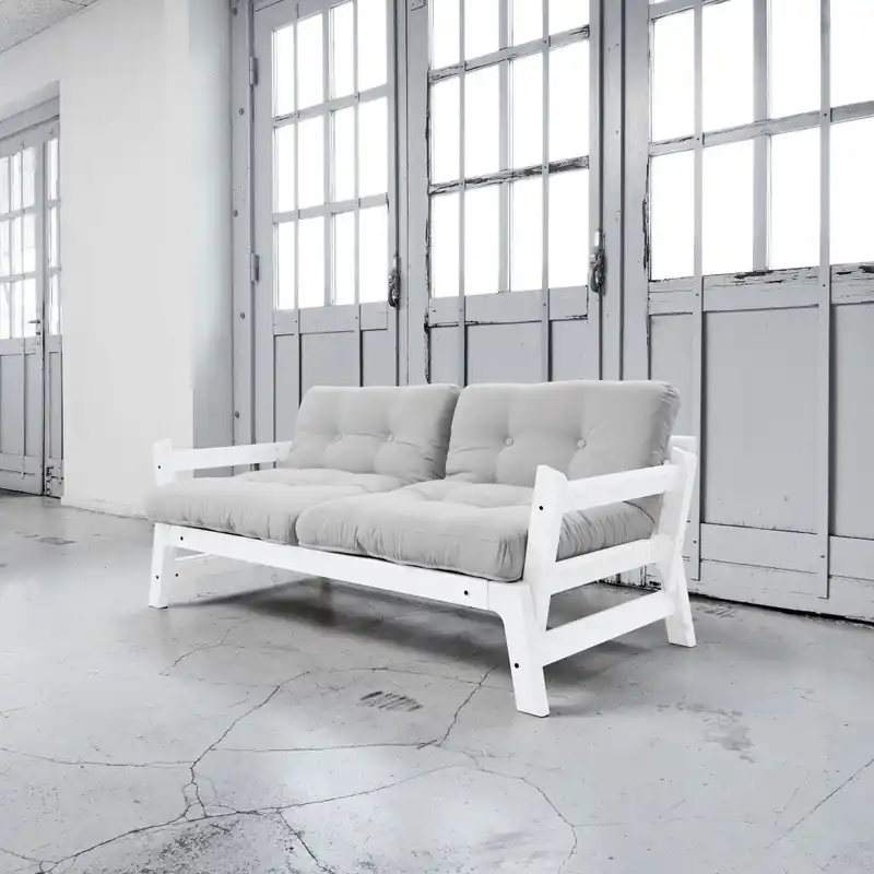 Sofa rozkładana Karup Step White/Light Grey Bonami Super okazja