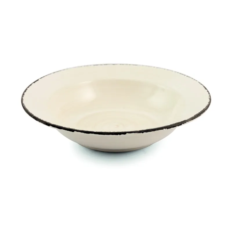 Beżowy kamionkowy talerz głęboki Villa d‘Este, Ø 25,4 cm Bonami Oferta limitowana